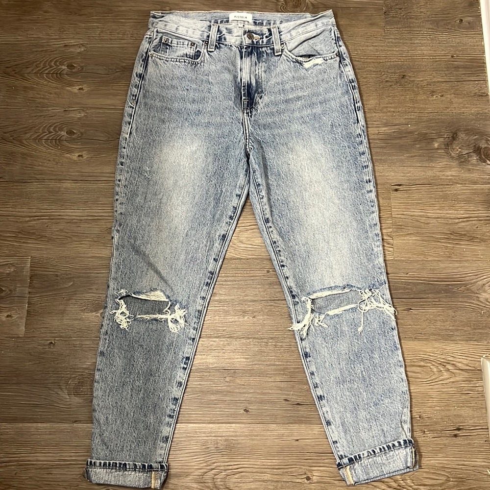 Pistola Presley High Rise Relaxed Roller Jean Size 28